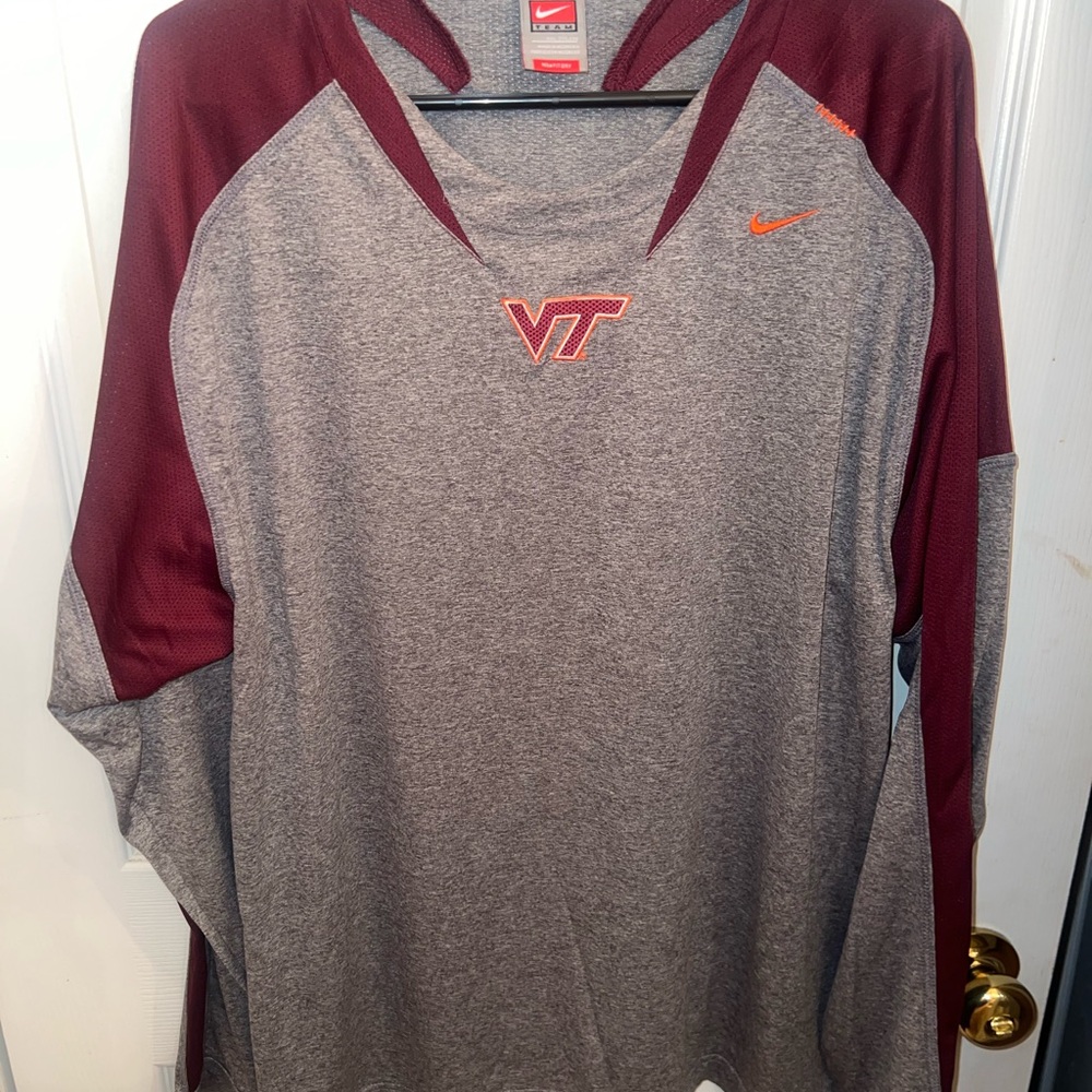 Nike Maroon & Gray VT Performance Long-Sleeve